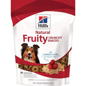 Gâteries pour chiens HILL'S SCIENCE DIET Fruity Crunchy Snacks. Avec canneberges et avoine. Sachets de 227 g.