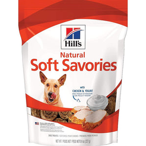 Gâteries pour chiens HILL'S SCIENCE DIET « Natural Soft Savories ». Saveur de poulet et yogourt. Sachets de 227 g.