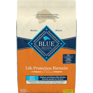 Nourriture sèche pour chiens adultes de grandes races BLUE BUFFALO Life Protection. Saveur de poulet. 11.79 kg.