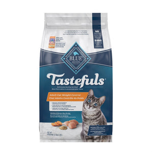 Nourriture sèche pour chats adultes BLUE BUFFALO TASTEFULS. Formule Poids santé. Saveur de poulet. Choix de formats.