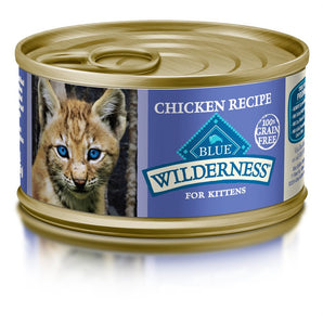 Nourriture humide pour chatons BLUE WILDERNESS. Recette de poulet 85 g.