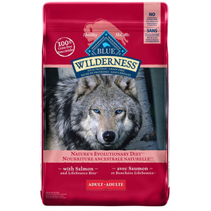 Nourriture sèche pour chiens adultes BLUE BUFFALO WILDERNESS. Saveur de saumon. Choix de formats