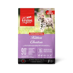 Nourriture sèche pour chatons ORIJEN - Recette de volaille et poisson - 1.8 kg.