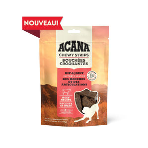 Bouchées croquantes ACANA pour cjhiens. Recette au boeuf. 113 g.