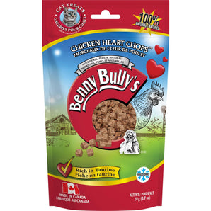 Gâteries pour chats BENNY BULLY'S - Morceaux de coeur de poulet - 20 g.
