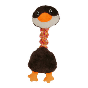 Jouet en peluche avec corde pour chiens BÜD'Z - Canard sauvage - 40 cm.