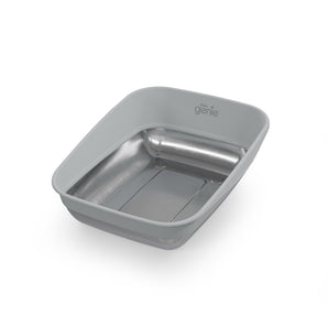 Bac à litière pour chats LITTER GENIE PLATINUM, avec fond fait d'acier inoxydable