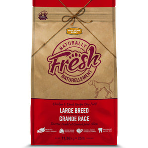 Nourriture pour chiens de grandes races TROUW Naturellement Fresh. Recette de poulet et canard. 11,36 kg.