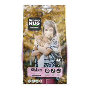 Nourriture sèche pour chatons Kitten Growth de Nature's HUG. 1.81 kg.