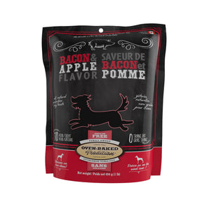 Gâteries pour chiens OBT sans grains. Biscuits bacon et pommes. 454 g.