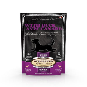 Gâteries pour chiens OBT sans grains. Tendres au canard 227 g.