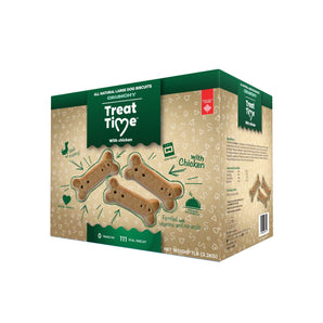 Gâteries pour chiens OBT Treat Time. Biscuits nature au poulet. 3,175 kg..