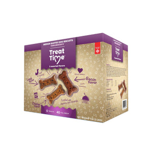 Gâteries pour chiens OBT Treat Time. Biscuits enrobés. Choix de formats.