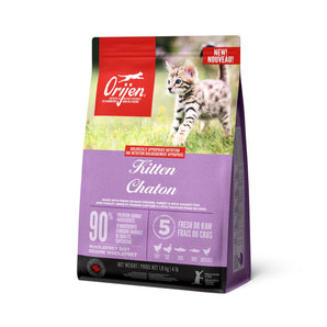 Nourriture sèche pour chatons ORIJEN - Recette de volaille et poisson - 1.8 kg.