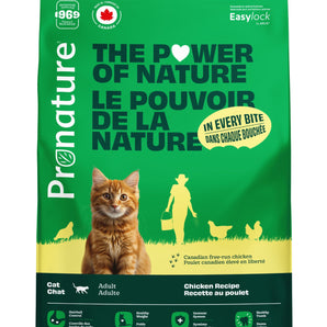 Nourriture sèche pour chats adultes Pronature Original. Recette de poulet. Choix de format.