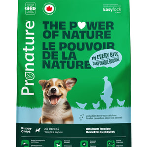 Nourriture sèche pour chiots Pronature Original. Recette de poulet. Pour toutes races. Choix de format.