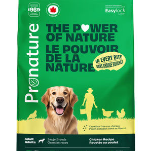 Nourriture sèche pour chiens adultes de grandes races Pronature Original. Recette de poulet. Choix de formats.