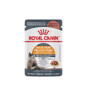 Sachet food for Royal Canin adult cats. Intense beauty formula. Bites in sauce recipe. 85g