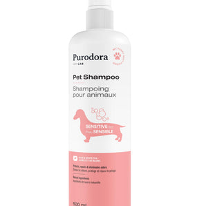 Shampoing pour animaux à la peau sensible PURODORA LAB. Choix de formats.