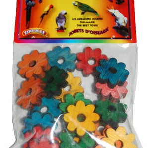 Jouets ZOO-MAX pour oiseaux* - 20 marguerites de pin - 1 po. Couleurs variées.