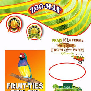 Nourriture pour oiseaux Pinsons ZOO-MAX Fruit-ties FT003. 300 g.