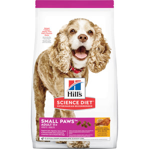 Nourriture sèche pour chiens séniors Science Diet de Hill’s. Small Paws. Formule 11 ans +. Choix de formats.
