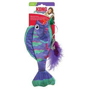 Toy for cats. KONG Wrangler Monk Fish. Assorted colors.