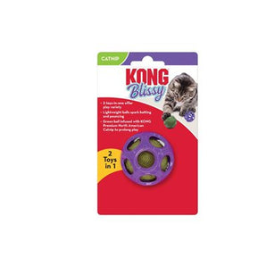 Toy for cats. Blissy Moon ball with catnip and KONG paw.