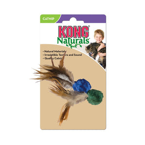 Toy for cats. Crackling balls with KONG feathers. Pack of 2. Assorted colors.