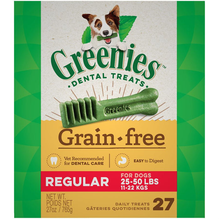 Gâteries Greenies Sans Céréales Treat Pak™ Teenie pour chiens de taille moyenne. Choix de formats.