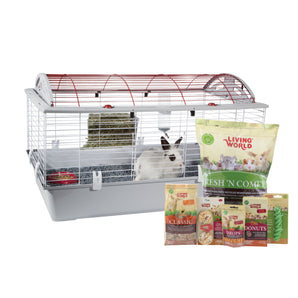 Living World Deluxe Fitted Rabbit Cage, Large