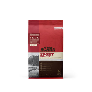 Acana Heritage dry dog ​​food. Grain-free formula. Sport &amp; Agility formula. Chicken meal with green vegetables. 11.4kg