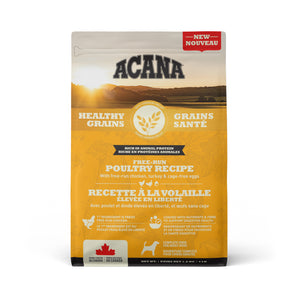 Acana Grains Santé adult dry dog ​​food. Free-range poultry recipe. Choice of formats.