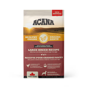 Acana Grains Santé large breed adult dog dry food. Chicken and oatmeal recipe. 10.2kg