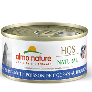 Wet food for cats ALMO NATURE HQS NATURAL. Ocean fish recipe in broth 70 gr.