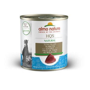 Wet food for dogs ALMO NATURE HQS COMPLETE. Tuna fillet starter recipe. 280gr.