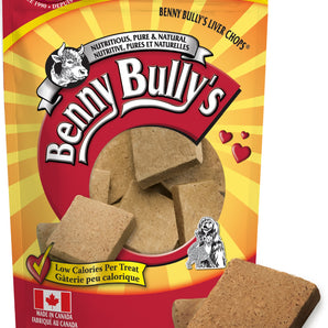 BENNY BULLY'S dog treats. Liver of beef. Choice of formats.