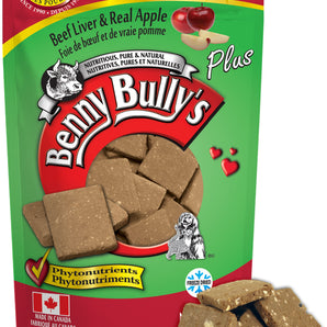 BENNY BULLY'S dog treats. Beef liver and apples. 58g