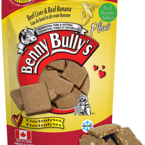 BENNY BULLY'S dog treats. Beef liver and bananas. 58g