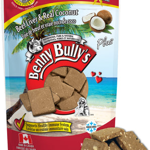 BENNY BULLY'S dog treats. Beef liver and coconut. 58g