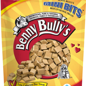 Gâteries pour chiens BENNY BULLY'S. Recette aux côtelettes de foie de boeuf en petites bouchées. Choix de formats.