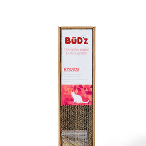 Boite à gratter pour chats Bud'z avec herbe à chat petit format 46 x 13 x 5 cm