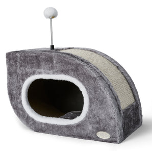 Bud'z Cat Scratching Box. Gray snail shelter 45 x 26 x 30 cm