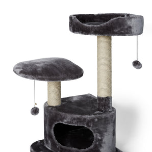 Cat tree condo 3 levels/hiding place/2 perches from Bud'z. Gray 50 x 50 x 89.5 cm