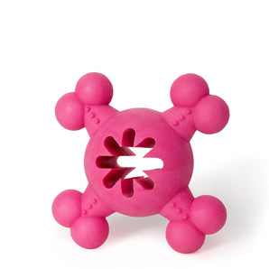 Bud'z rubber dog toy. Pink 5''