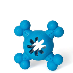 Bud'z rubber dog toy. Blue 5''