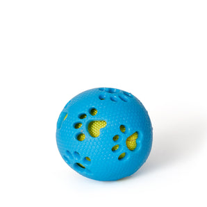 Bud'z rubber dog toy. 2.5'' blue ball