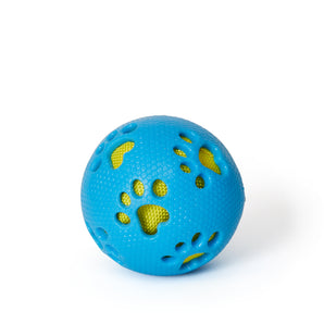 Bud'z rubber dog toy. 3.5'' blue ball