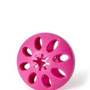 Bud'z rubber dog toy. 3.5'' pink floppy disc