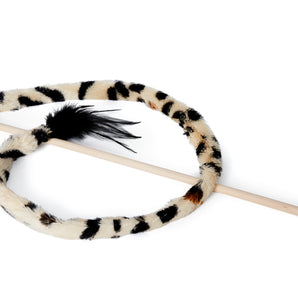 Jouet pour chats de Bud'z. Serpentin léopard sur bâton 45''.
